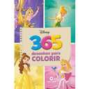 Capa do Livro 365 Desenhos para Colorir - Princesas Disney, Amarelo