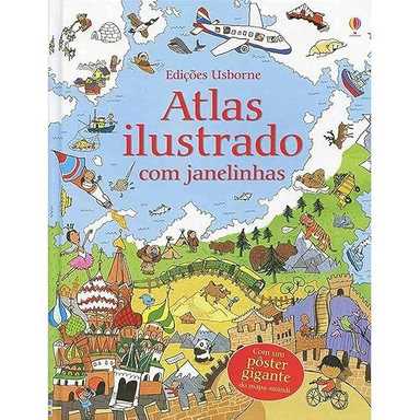 Atlas ilustrado com janelinhas