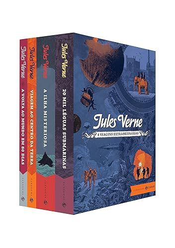 Livro Box Viagens Extraordinárias: Edição comentada e ilustrada