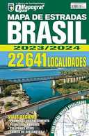 Capa do Livro Guia Mapograf Mapa de Estradas Brasil 2023/2024 - Espiral