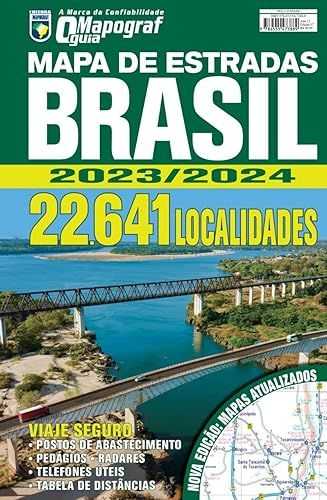 Guia Mapograf Mapa de Estradas Brasil 2023/2024 - Espiral